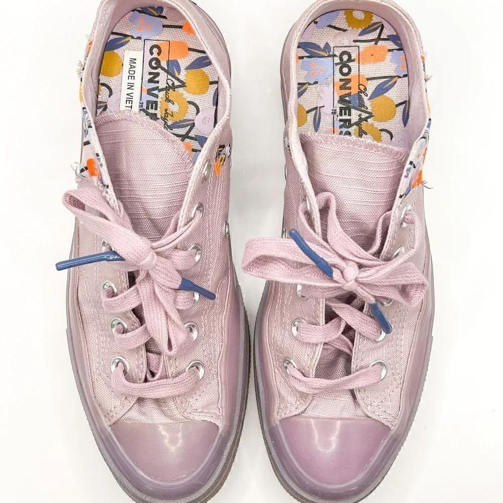 CONVERSE Chuck 70 Ox Women’s History Month Canvas Tearaway Sneakers Plum Size 8